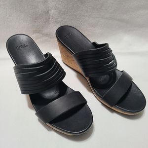 Teva Arabelle Leather Wedge Sandals sz 7.5
